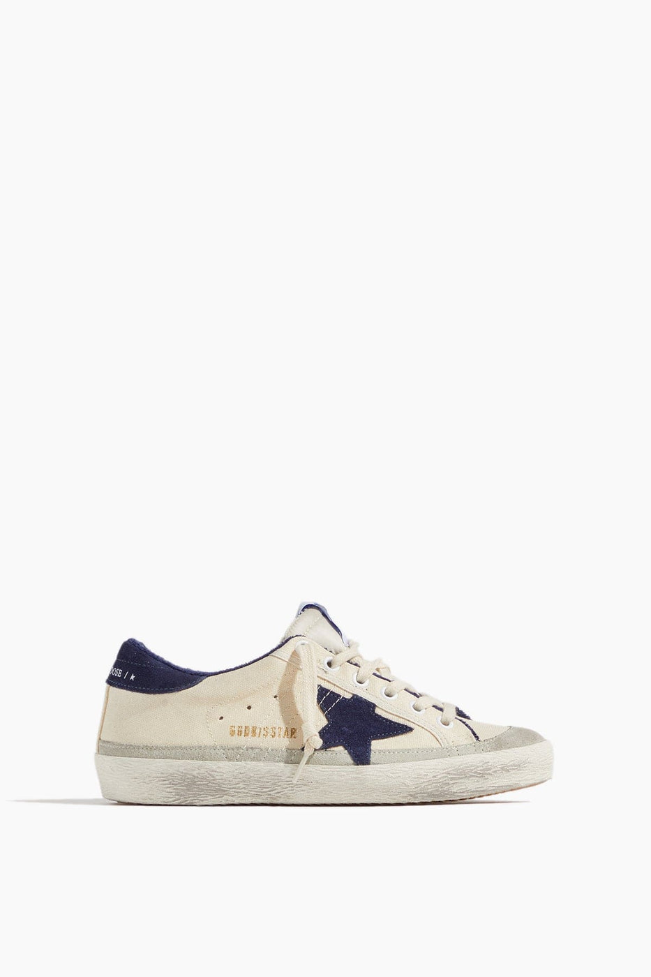 Golden Goose Shoes Low Top Sneakers Superstar Sneaker in Cream/Blue/Ice