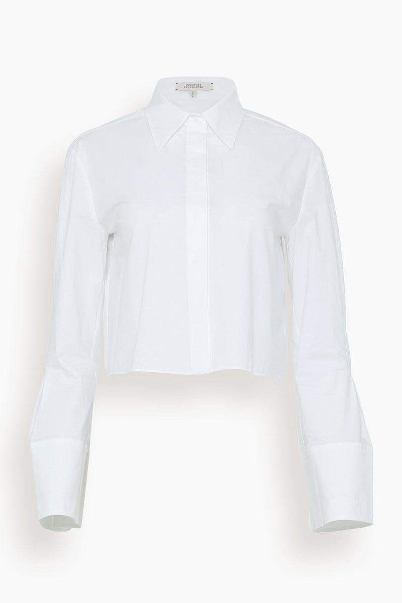 Dorothee Schumacher Poplin Power Blouse in Pure White – Hampden Clothing