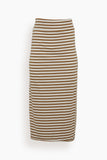 Labo.Art Skirts Penna Skirt in Caramel Stripe