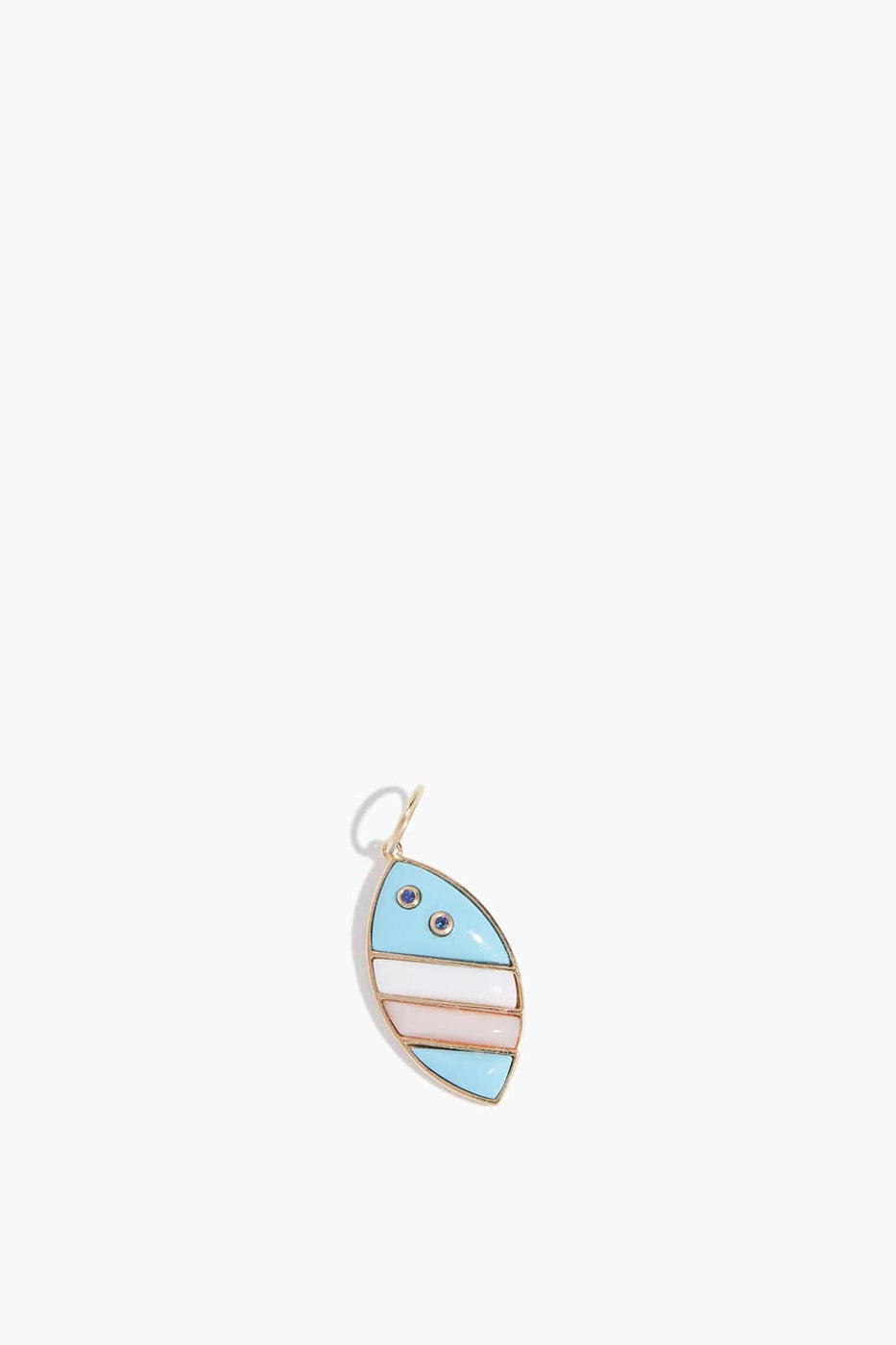 Theodosia Necklaces Surfboard Pendant in Turquoise