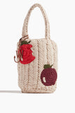 JW Anderson Shoulder Bags Apple Knitted Shopper Bag in Beige