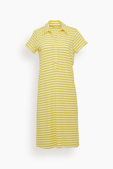 Basico Dress in Yellow Stripe
