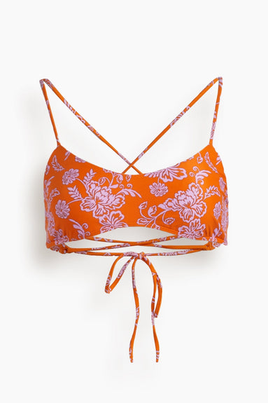 Xirena Swimwear Indi Bikini Top in Tropicana Orange