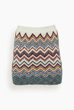 Missoni Skirts Chevron Mini Skirt in Light Multicolor