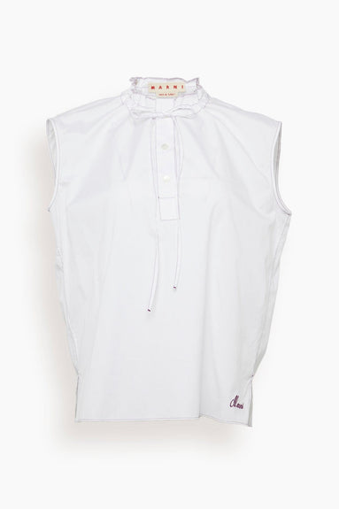Marni Tops Sleeveless Top in Lily White