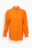 Heritage Ease Blouse in Pure Orange