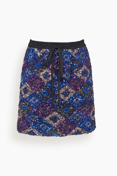 Bong Skirt in Blue Multi
