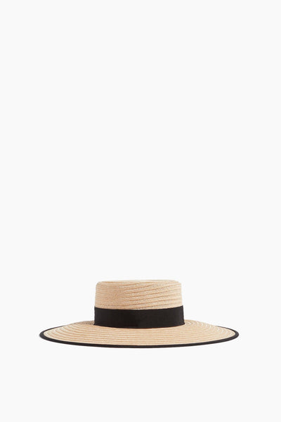 Annie Hat in Natural/Black