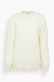 Structured Sensation Pullover in Camellia White