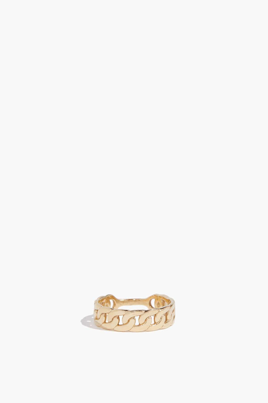 Stoned Jewelry Rings Stackable Chain Ring in 14k Yellow Gold