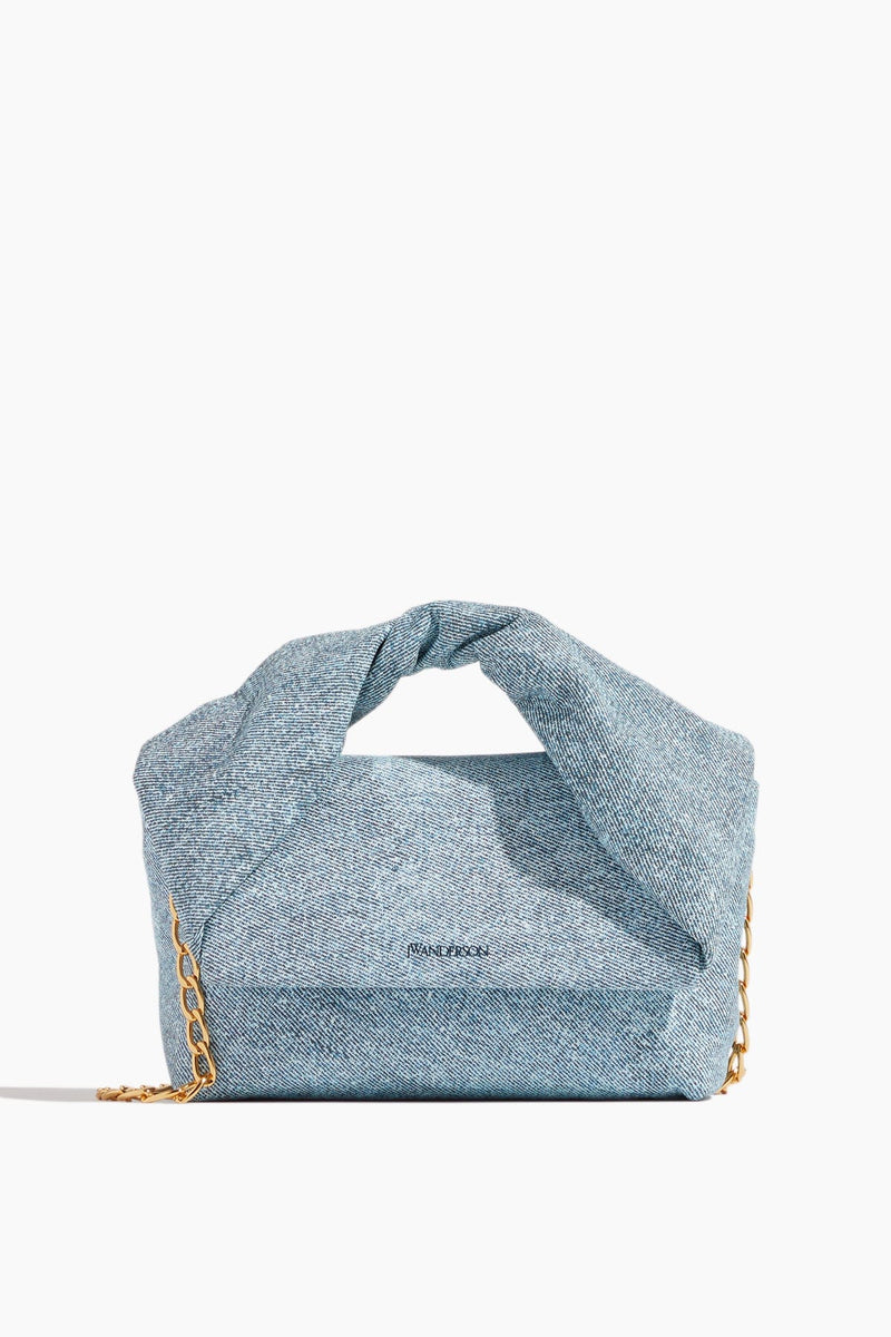 Twisted Top Handle Box Shoulder Crossbody Bag