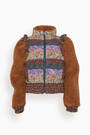 Sea Jackets Felicity Crochet Combo Jacket in Multi
