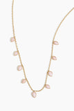 Theodosia Necklaces Teardrop Necklace in Pink Opal and Gold