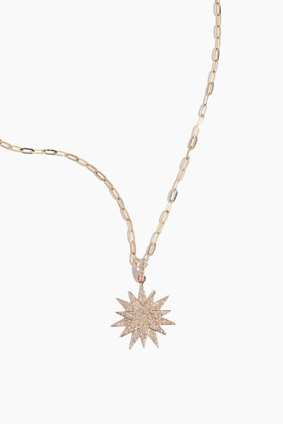 Starburst Pendant in 14k Gold