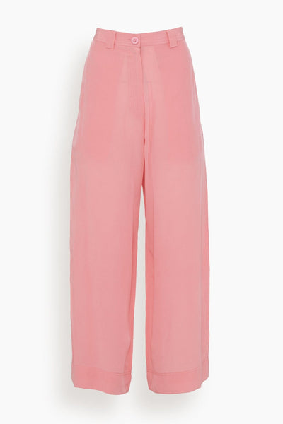 Straight Fit Trouser in Pink