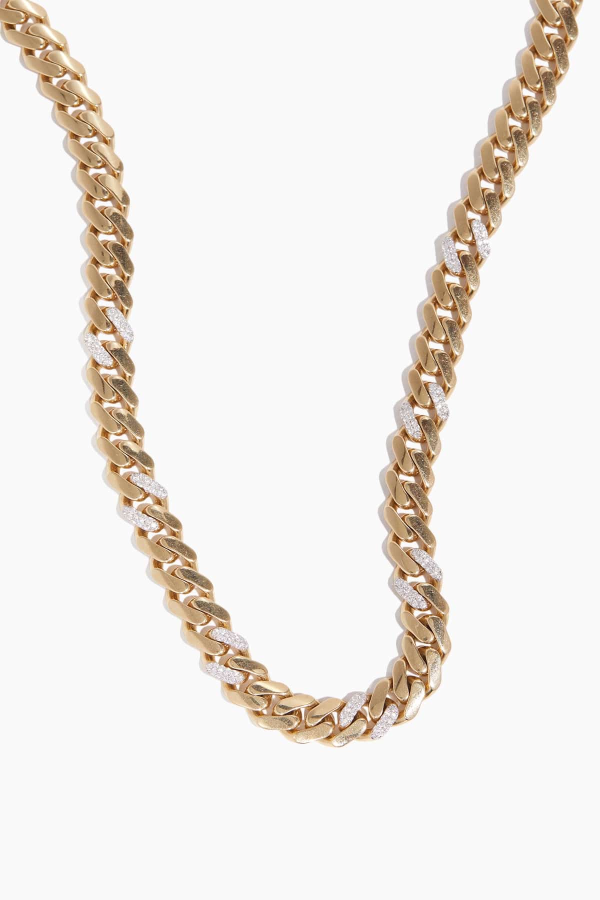 Stoned Jewelry Bracelets Miami Vice Cuban Link Chain in 14k Yellow Gold