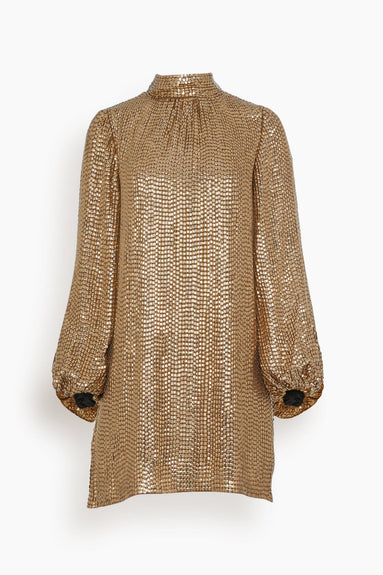 Dice Kayek Dresses Sequined Mini Dress in Gold