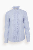 Nicolas Blouse in Blanc/Bleu
