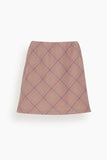 Harris Wharf Skirts Mini Skirt in Orange/Purple