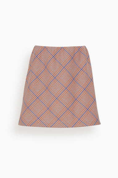Harris Wharf Skirts Mini Skirt in Orange/Purple