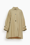 Toteme Coats Gabardine Car Coat in Cashew