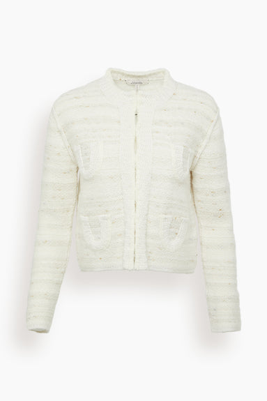 Charming Texture Cardigan in Camellia White