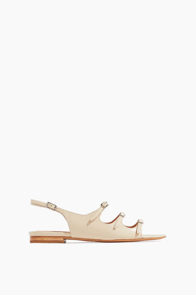 Rachel Comey Strappy Flat Sandals Keene Sandal in Cream
