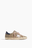 Golden Goose Shoes Sneakers Superstar Sneaker in Taupe/Silver/Dark Blue