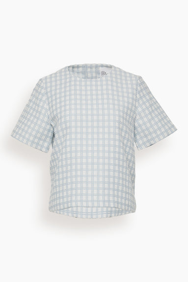 Trapeze T-Shirt in Vintage Blue Check
