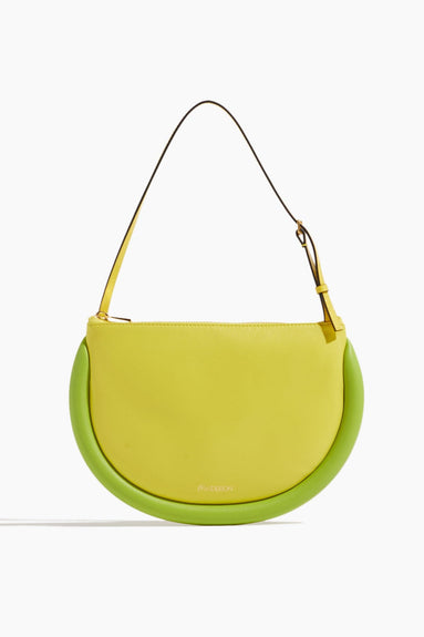 JW Anderson Shoulder Bags Bumper Moon Bag in Yellow/Lime Green
