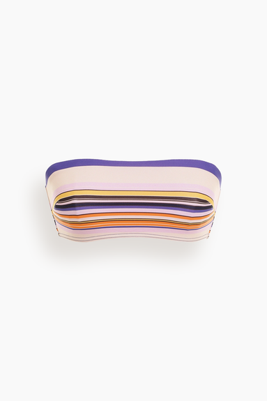 Separates Sculpt Bandeau Bra in Indigo Stripe