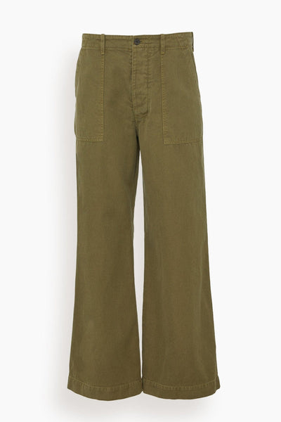 Leon Boy Pant in Olive Green
