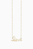 Small Pure "Love" Necklace in Yellow Gold