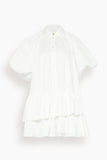 Aje Dresses Ambience Smock Mini Dress in Ivory