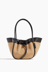 Proenza Schouler - Proenza Schouler Raffia PS1 Mini Crossbody Bag in Black/Sand - Hampden Clothing