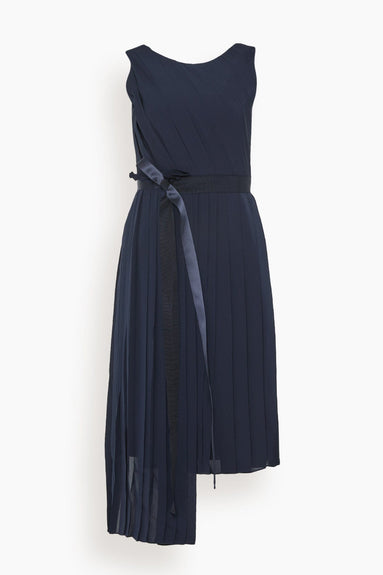 Dice Kayek Dresses Pleated Dress in Navy