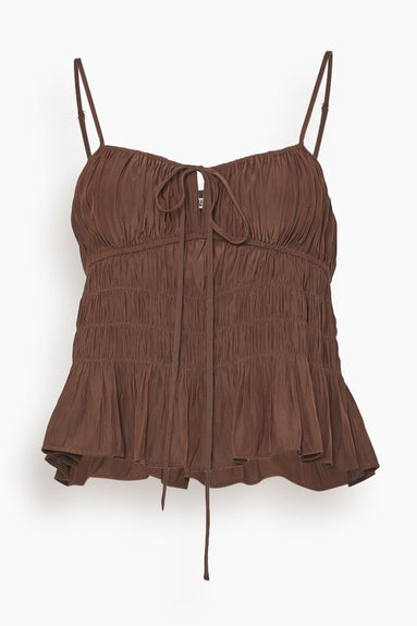 Ciao Lucia Tops Pavio Top in Driftwood