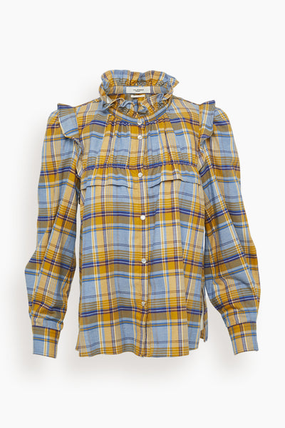 Idety Shirt in Blue/Yellow