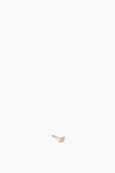 Pave Kite Single Stud in 14k Yellow Gold