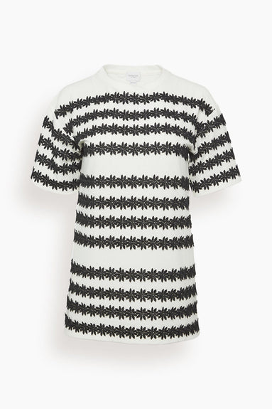 Giambattista Valli Tops T-Shirt in Ivory/Black