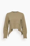 Proenza Schouler White Label Sweatshirts Asymmetric Sweatshirt in Putty