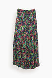 Sacha Skirt in Navy Flora