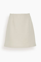 Harris Wharf Light Pressed Wool Mini Skirt in Cream – Hampden Clothing