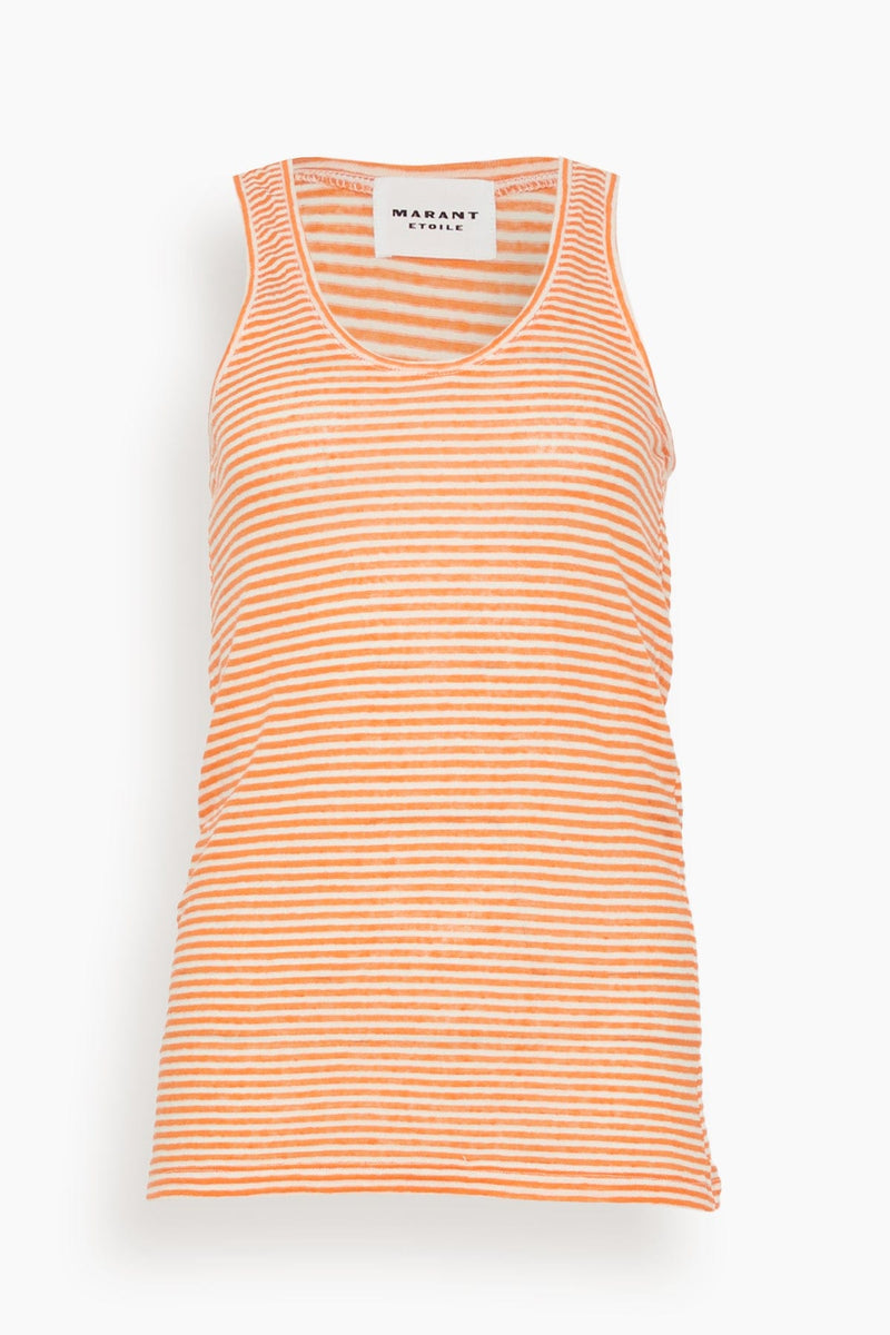 Isabel Marant Avienz Tank Top in Ecru/Orange – Hampden Clothing