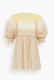 Aldea Smocked Mini Dress in Soft Dip Dye