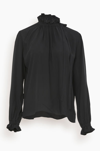 Silk Shirt in Black
