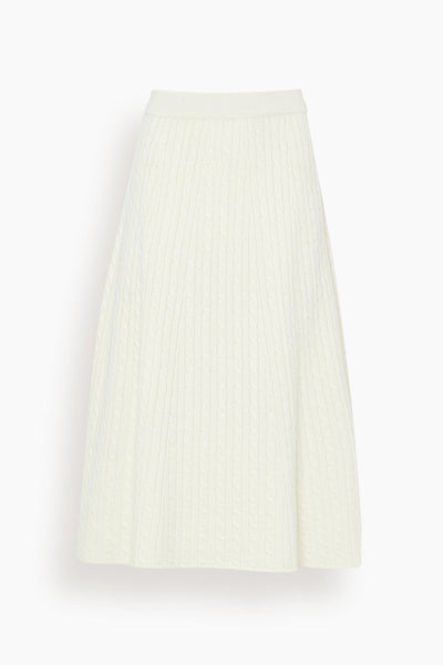 Knit Skirt in Ivory