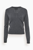 Nili Lotan Tops Sterling Top in Charcoal