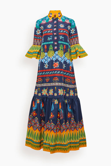 Artemis Dress in Patchwork Occhi Placee
