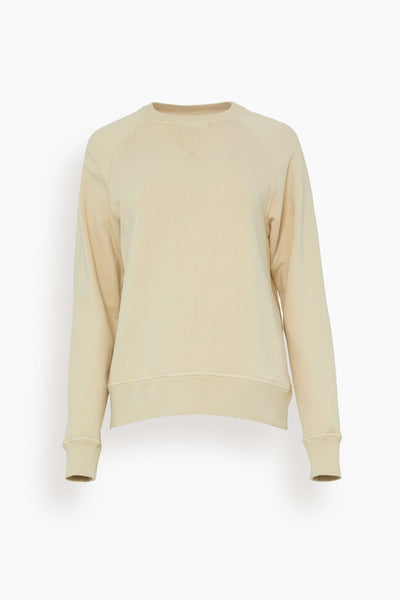 Regular Crewneck Sweatshirt in Marzipan/Red/White/Blue